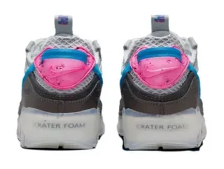 Nike Air Max 90 Gris Bleu Rose Sneakers Lifestyle 2