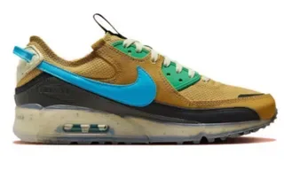 Nike Air Max 90 Mustard Green Cyan Lifestyle Sneakers 6