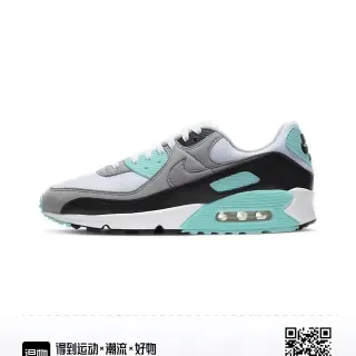 Nike Air Max 90 White Gray Black Mint Green Lifestyle Sneakers