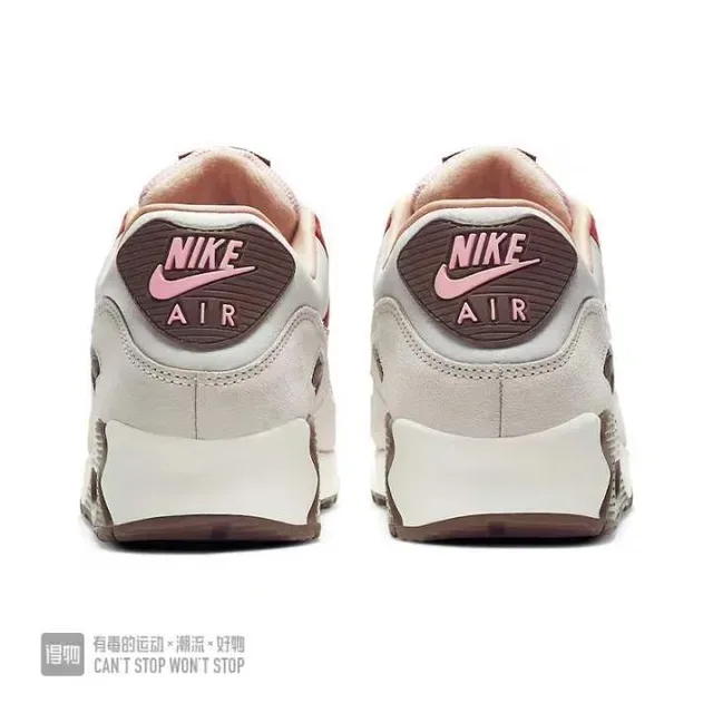 Nike Air Max 90 White Red Pink Brown Lifestyle Sneakers 3