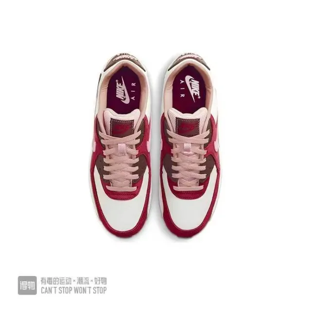 Nike Air Max 90 White Red Pink Brown Lifestyle Sneakers 6