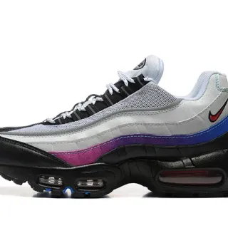 Nike Air Max 95 Silver Black Magenta Blue Lifestyle Sneakers