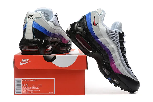 Nike Air Max 95 Silver Black Magenta Blue Lifestyle Sneakers 2