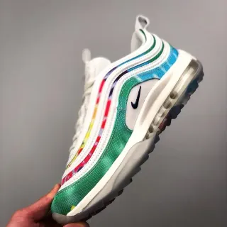 Nike Air Max 97 Multicolor Rainbow Stripe Lifestyle Sneakers