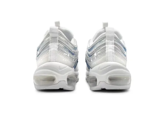 Nike Air Max 97 blanc et bleu iridescent chaussures lifestyle 4