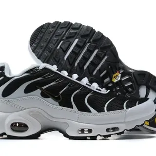 Nike Air Max Plus Black and White Lifestyle Sneakers
