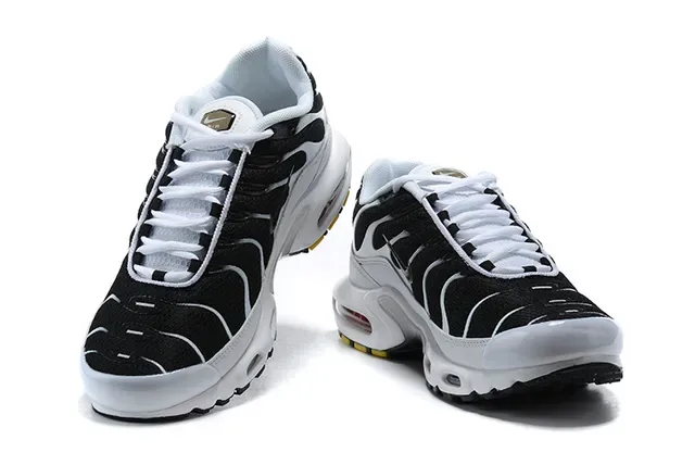 Nike Air Max Plus Black and White Lifestyle Sneakers 11