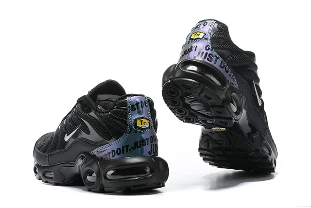 Nike Air Max Plus Black and White Lifestyle Sneakers 24