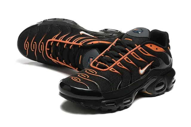 Nike Air Max Plus Black Orange Lifestyle Sneakers 4