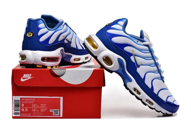 Nike Air Max Plus Black White Lifestyle Sneakers 8