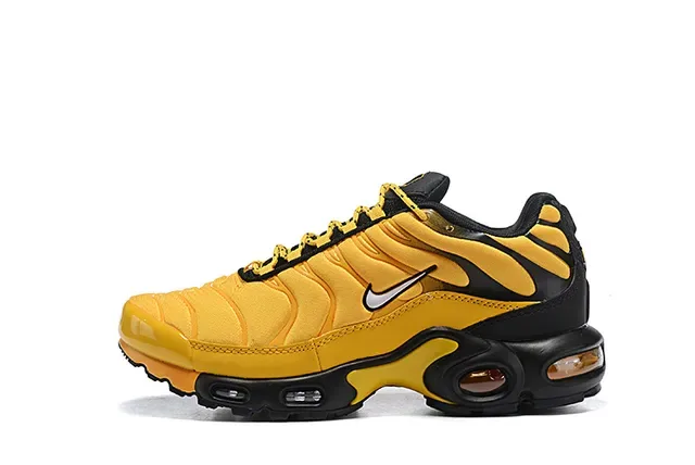 Nike Air Max Plus Yellow and Black Lifestyle Sneakers 15