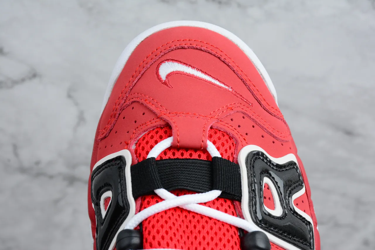 Nike Air More Uptempo Red Black White Basketball Shoes 4