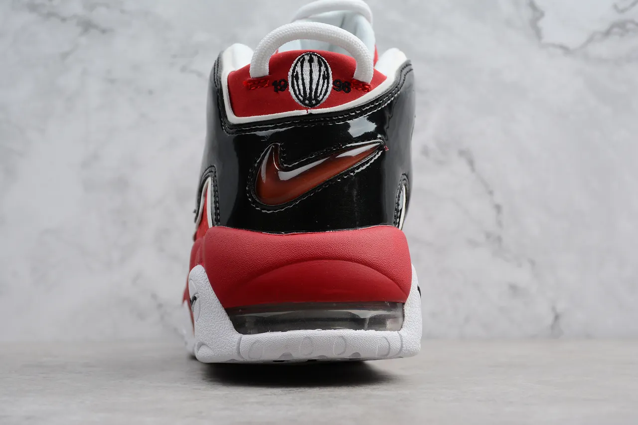 Nike Air More Uptempo Red Black White Basketball Shoes 5