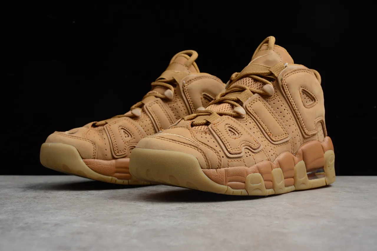 Nike Air More Uptempo Wheat Basketball Shoes 14