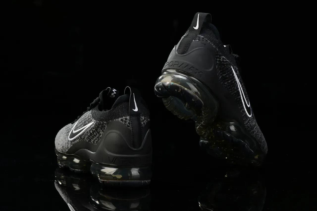 Nike Air VaporMax Black Heather Knit Sneakers Lifestyle 2