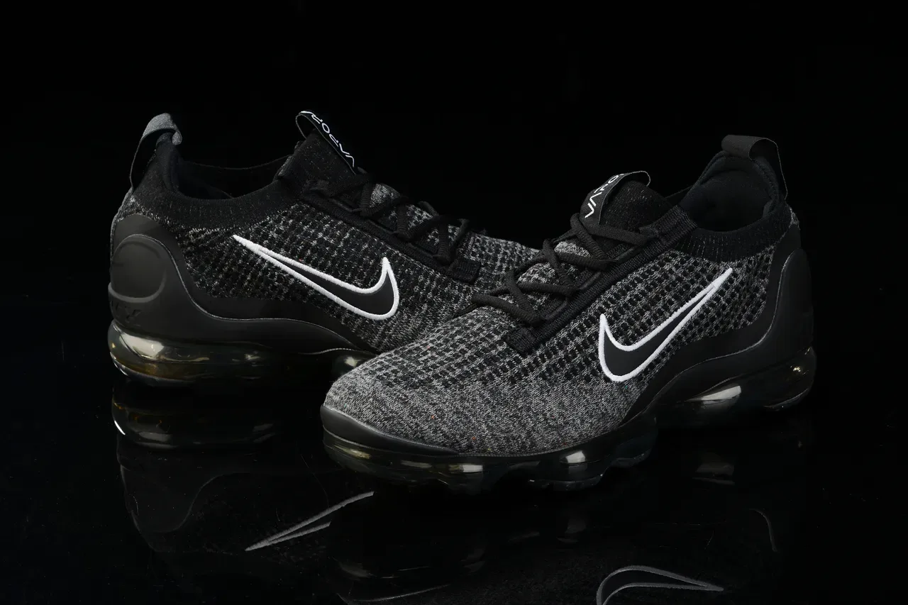 Nike Air VaporMax Black Heather Knit Sneakers Lifestyle 6