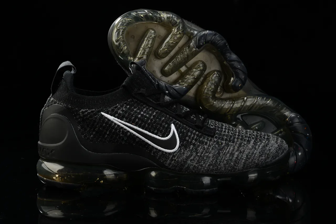 Nike Air VaporMax Black Heather Knit Sneakers Lifestyle 7
