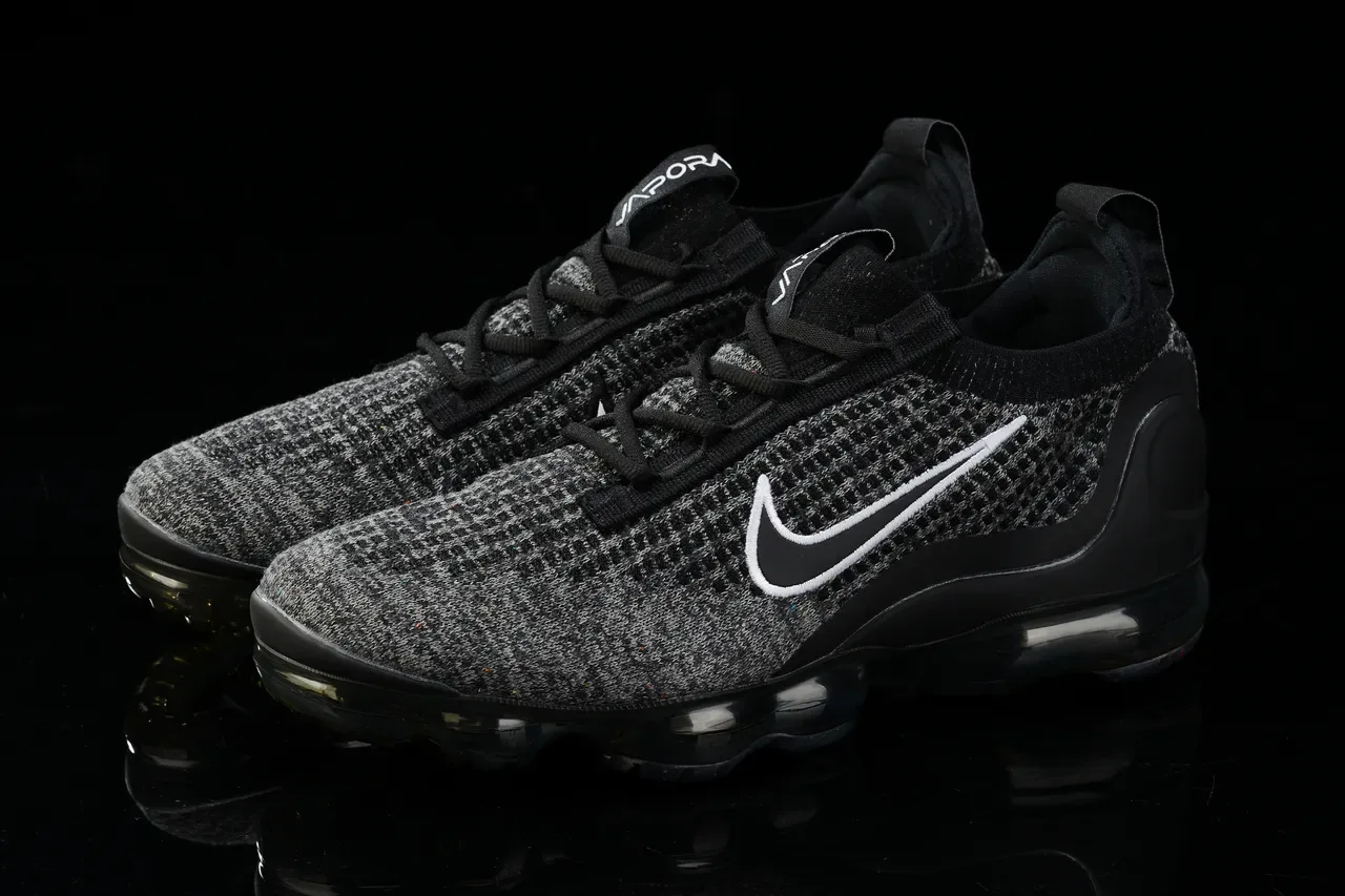 Nike Air VaporMax Black Heather Knit Sneakers Lifestyle 8