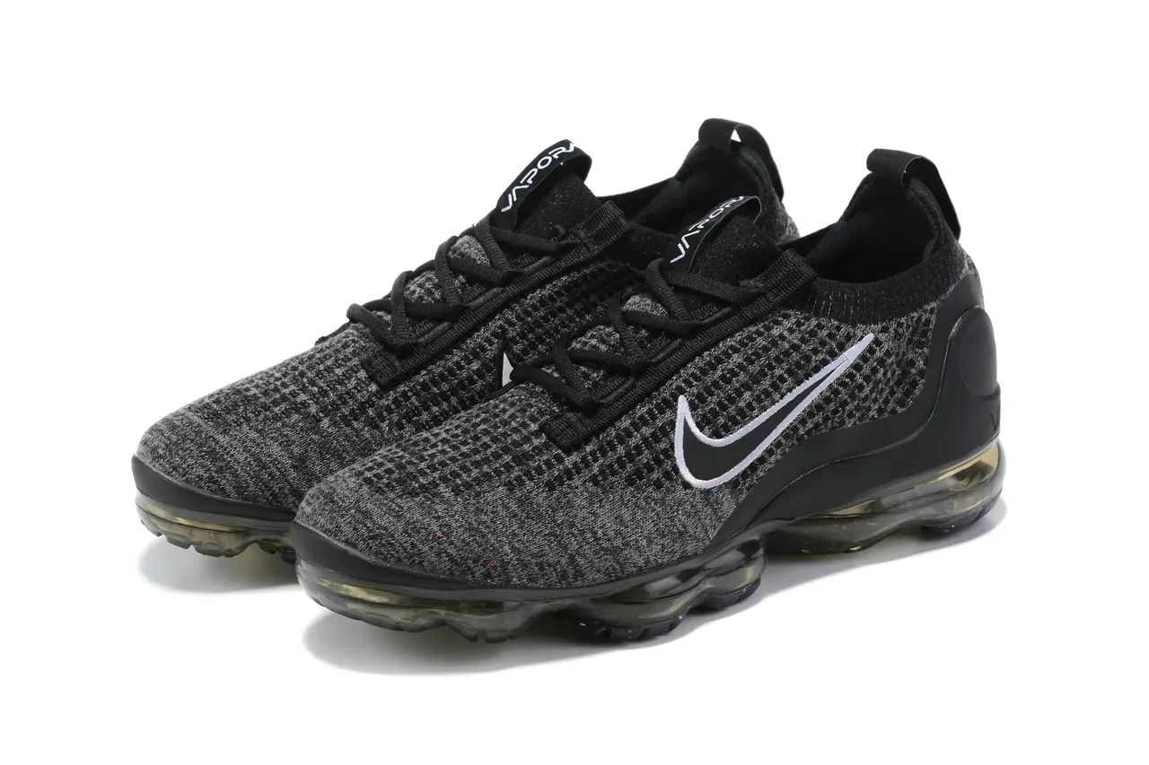 Nike Air VaporMax Black Heather Knit Sneakers Lifestyle 15