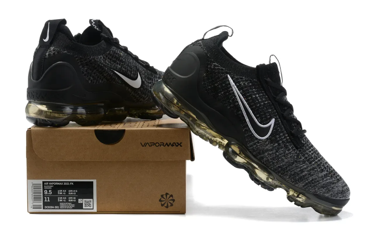 Nike Air VaporMax Black Heather Knit Sneakers Lifestyle 16