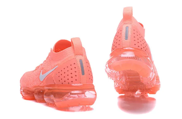 Nike Air VaporMax Coral Orange Flyknit Lifestyle Sneakers 3