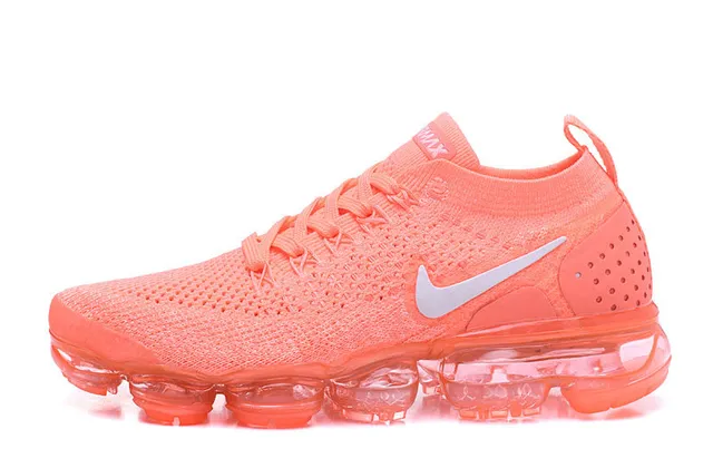 Nike Air VaporMax Coral Orange Flyknit Lifestyle Sneakers 9