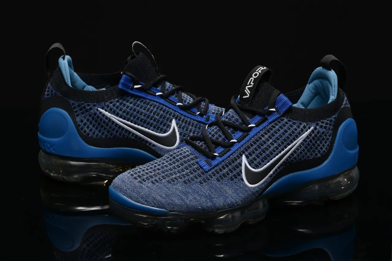 Nike Air VaporMax Flyknit Blue Heather Lifestyle Sneakers 2