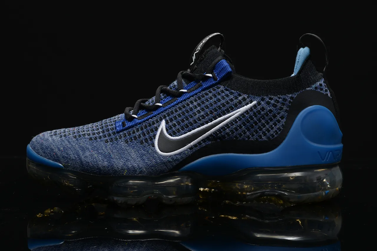 Nike Air VaporMax Flyknit Blue Heather Lifestyle Sneakers 6