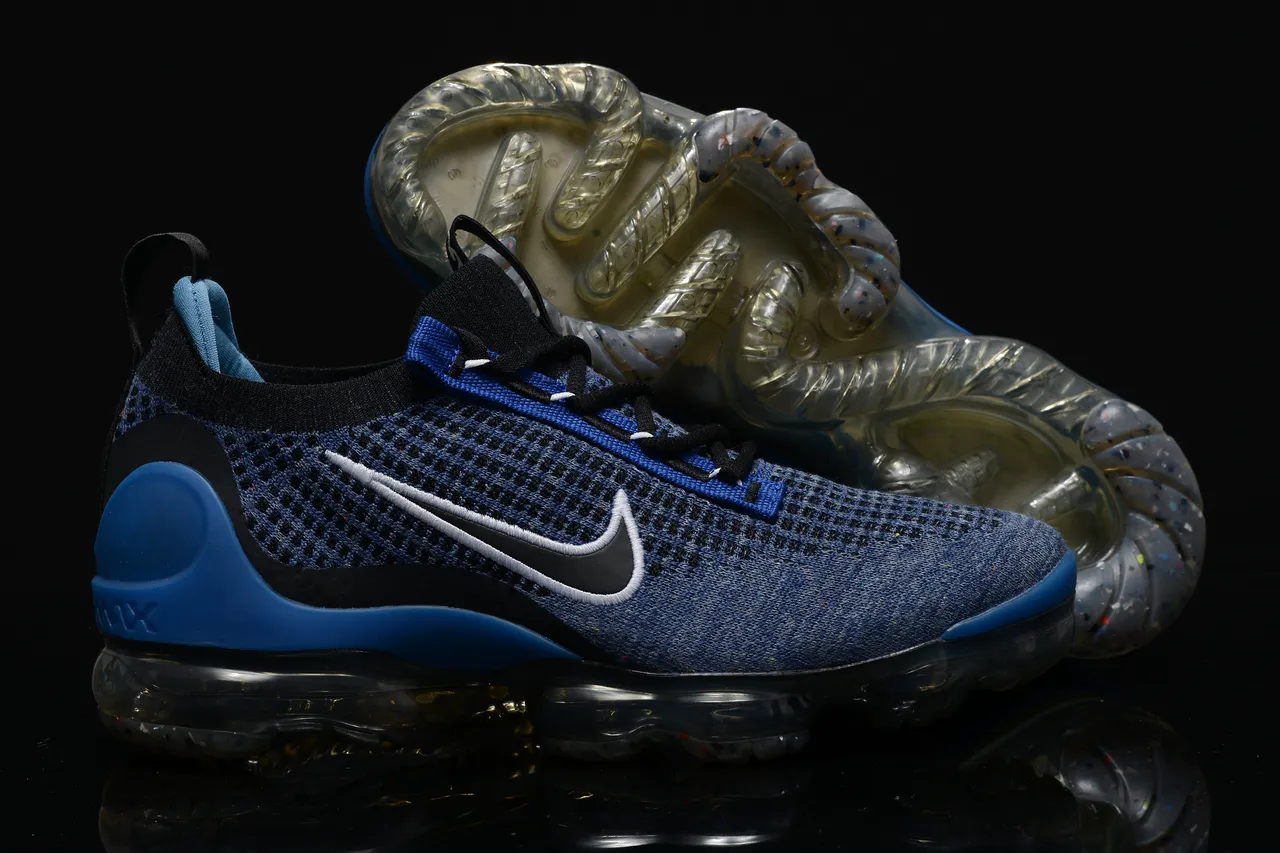 Nike Air VaporMax Flyknit Blue Heather Lifestyle Sneakers 7