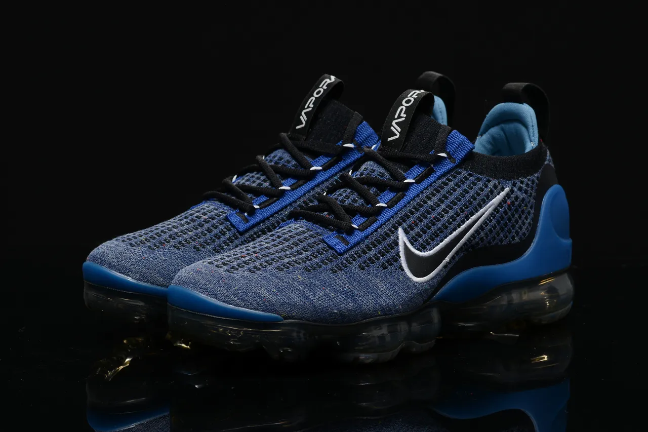 Nike Air VaporMax Flyknit Blue Heather Lifestyle Sneakers 8