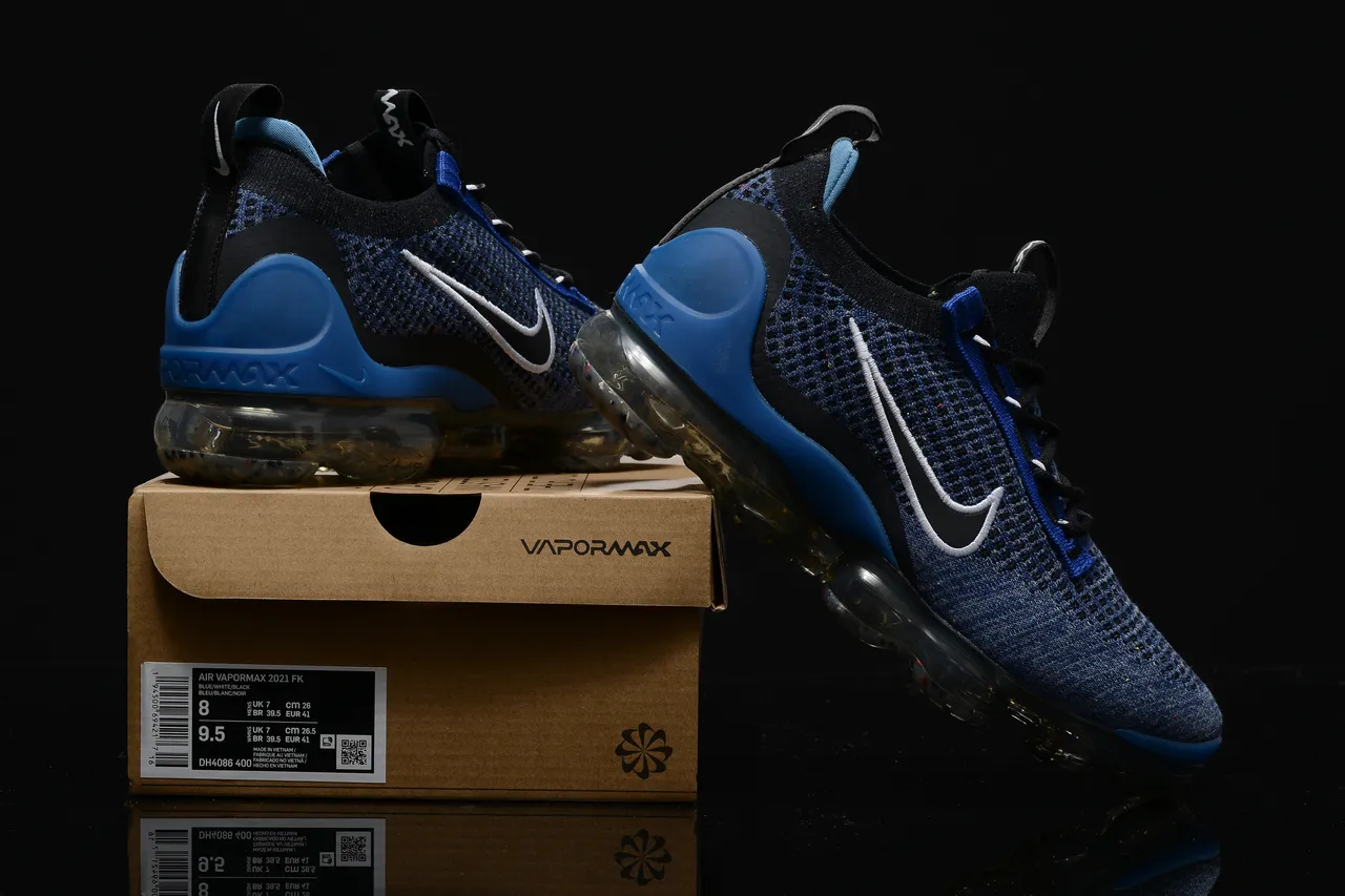 Nike Air VaporMax Flyknit Blue Heather Lifestyle Sneakers 9