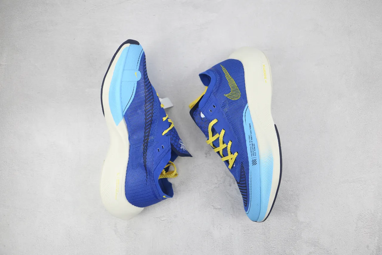 Nike Air Zoom Alphafly Blue Yellow Running Shoes 2