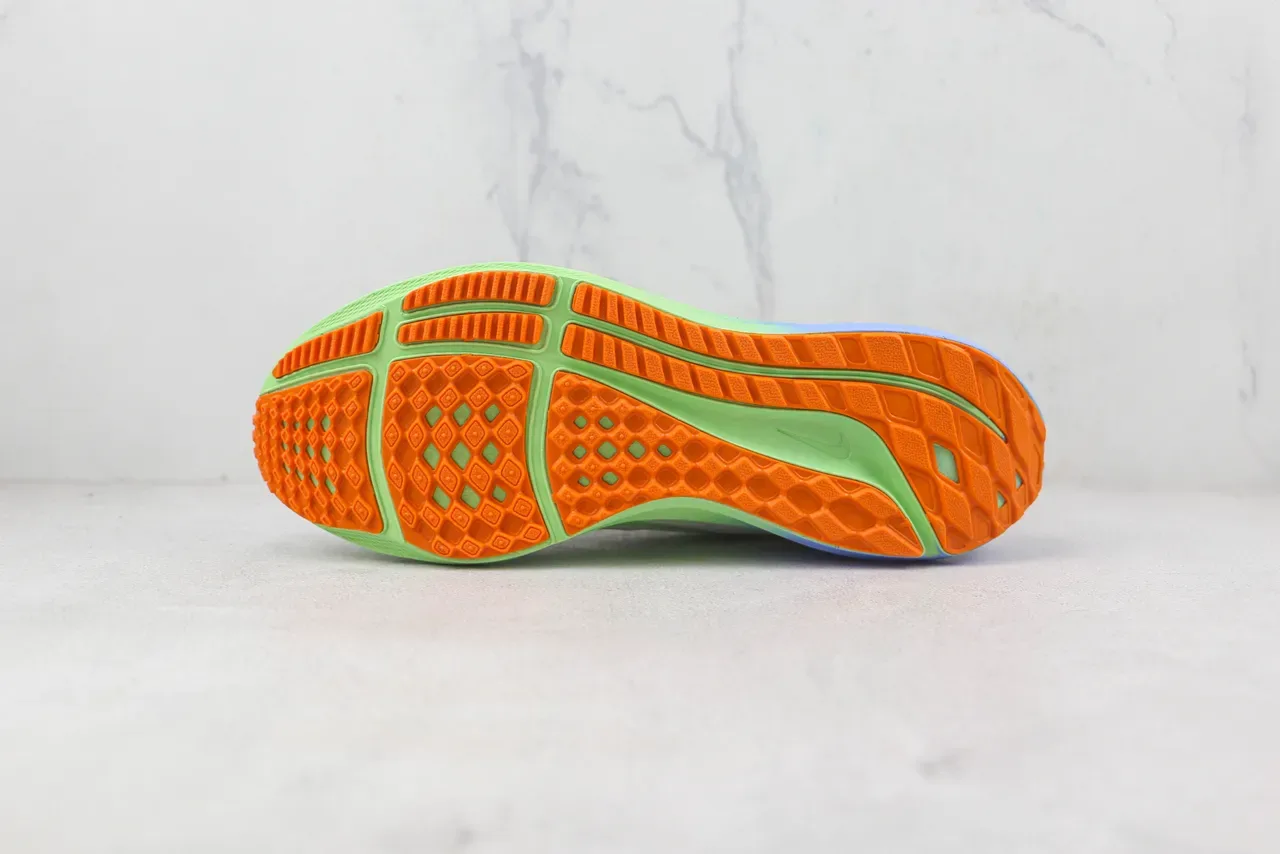 Nike Air Zoom Pegasus Chaussures de running blanc vert lime bleu orange 8