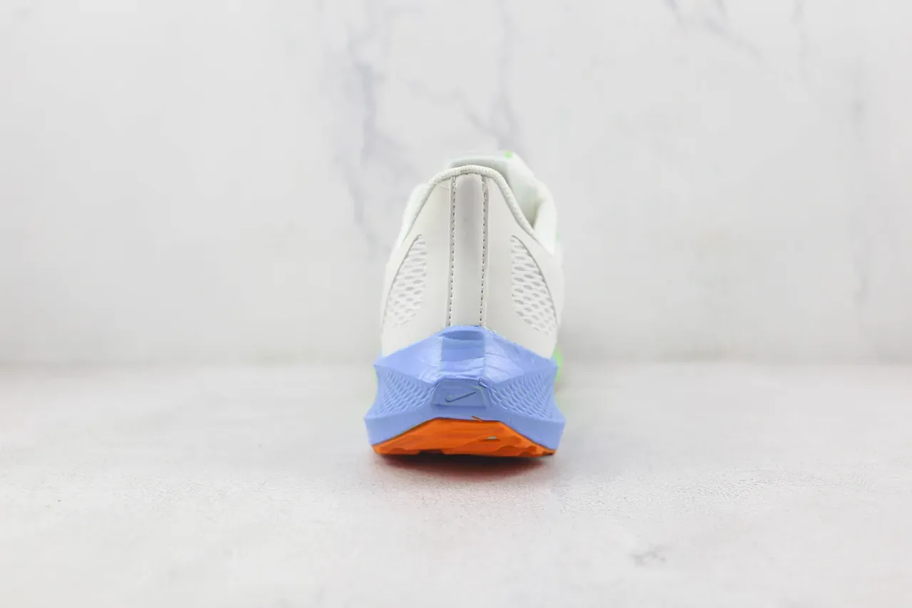 Nike Air Zoom Pegasus Chaussures de running blanc vert lime bleu orange 9