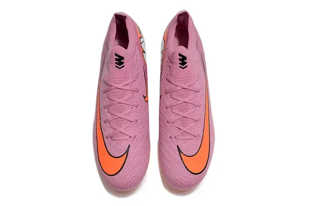 Nike Air Zoom Rose Orange Knit Upper Col Bas Terrain Ferme Chaussures de football 2