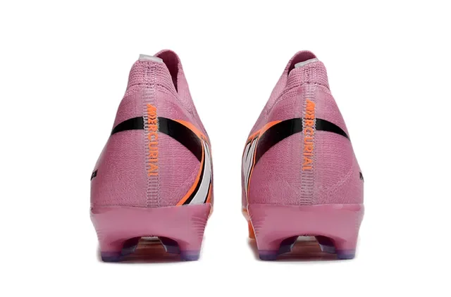 Nike Air Zoom Rose Orange Knit Upper Col Bas Terrain Ferme Chaussures de football 4