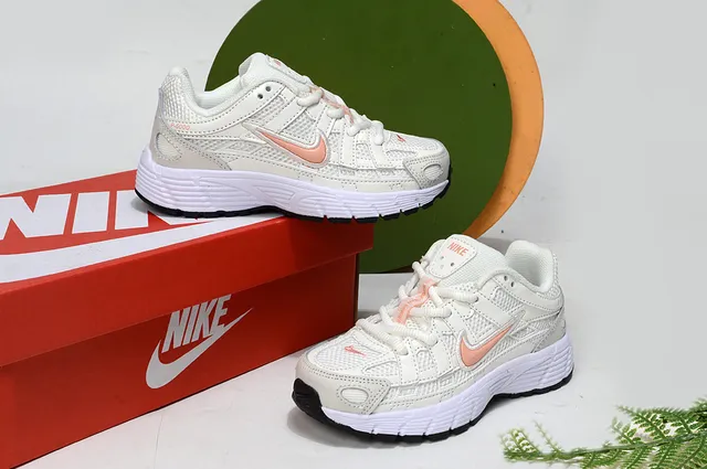Nike Beige Pink Layered Synthetic Cage Mesh Upper Lifestyle Sneakers 20