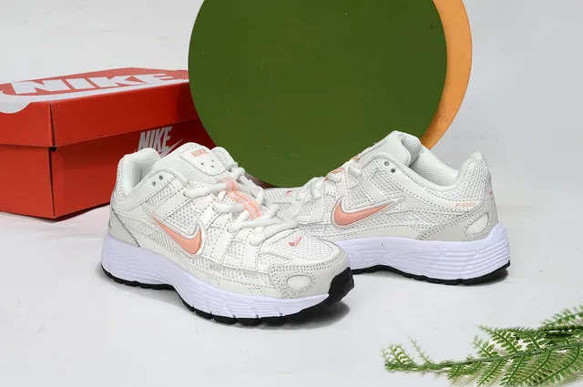 Nike Beige Pink Layered Synthetic Cage Mesh Upper Lifestyle Sneakers 21