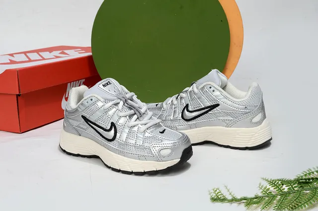 Nike Beige Pink Layered Synthetic Cage Mesh Upper Lifestyle Sneakers 24