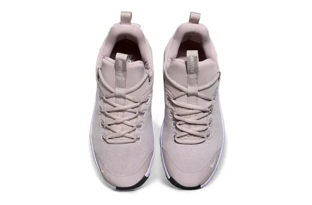 Nike Beige White Knit Upper Segmented Flex Groove Midsole Lifestyle Sneakers 2
