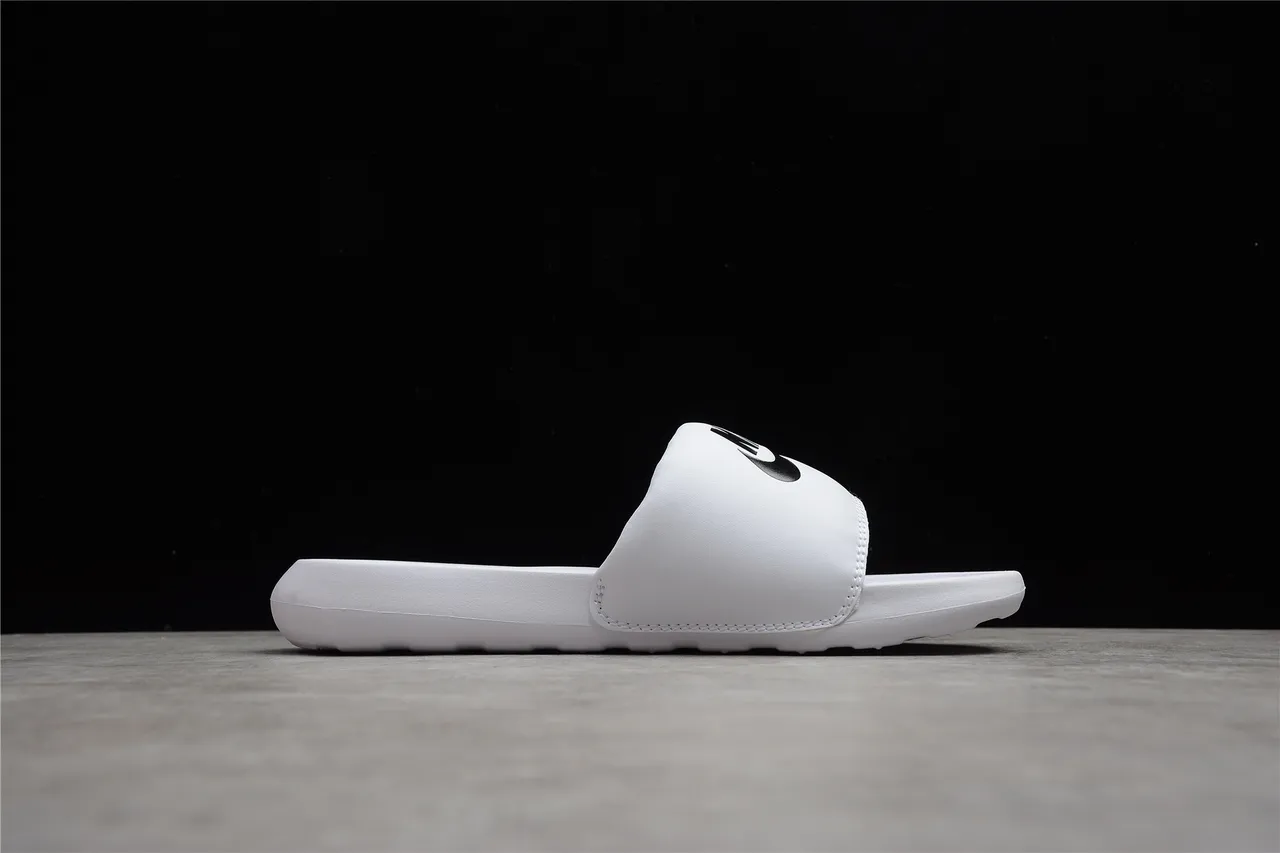 Nike Benassi JDI White Black Orange Slippers 9