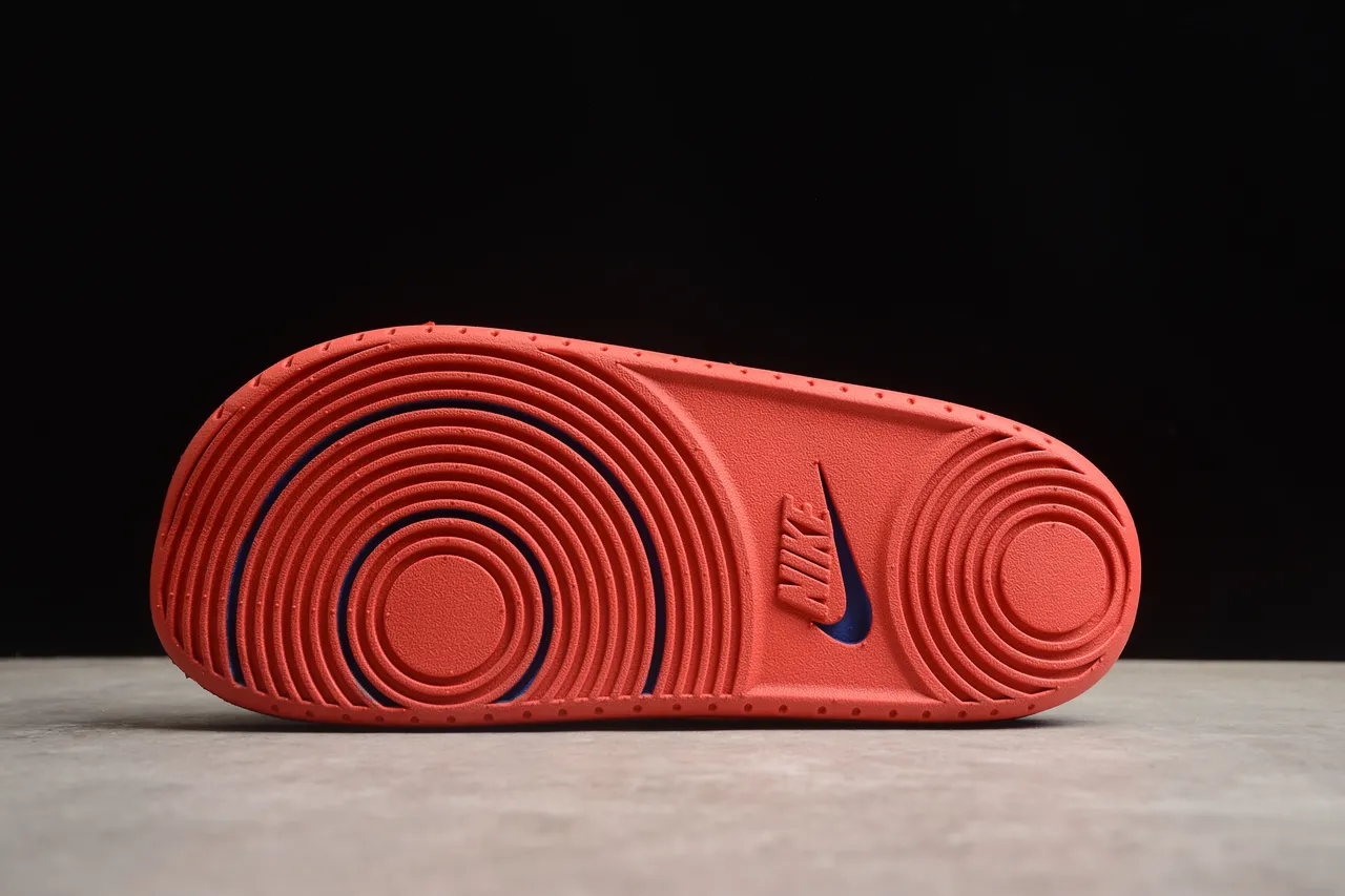 Nike Benassi JDI White Royal Blue Red Slippers 10
