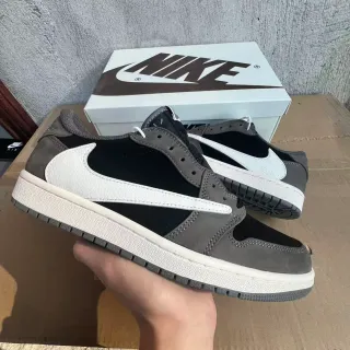 Nike Black Gray Low-Top Silhouette Mixed-Material Upper Lifestyle Sneakers