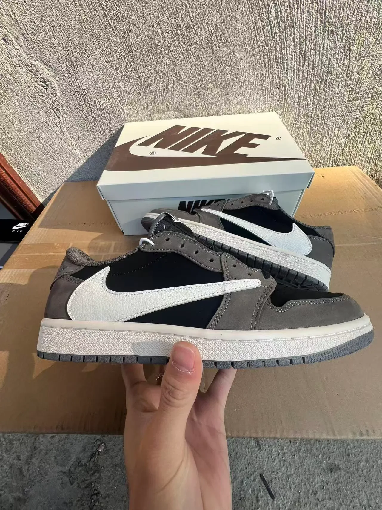 Nike Black Gray Low-Top Silhouette Mixed-Material Upper Lifestyle Sneakers 7