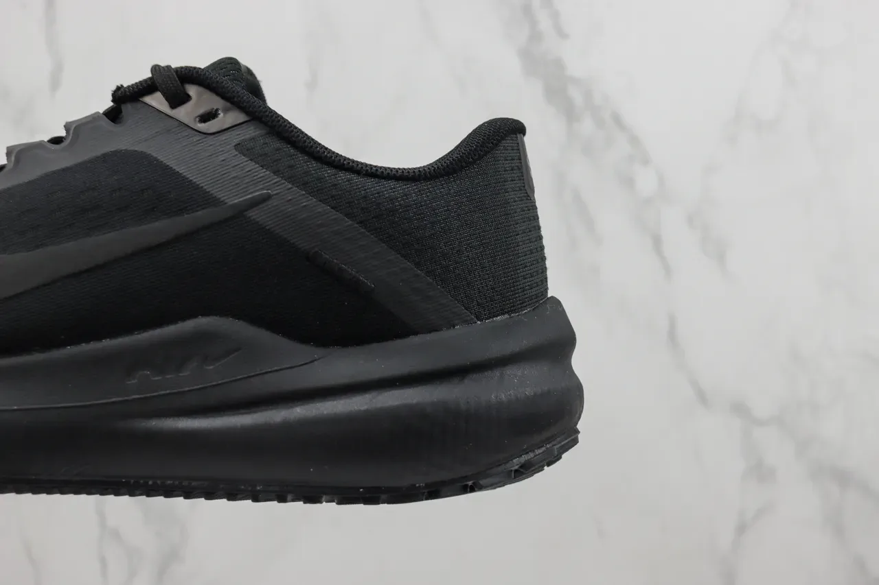 Nike Black Monochrome Engineered Mesh Upper Running Shoes 7