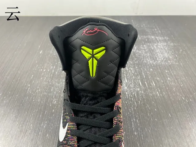 Nike Black Multicolor High-Top Flyknit Upper Basketball Shoes 12