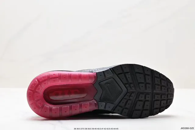 Nike Black Red Mesh Upper Synthetic Cage Overlay Lifestyle Sneakers 2