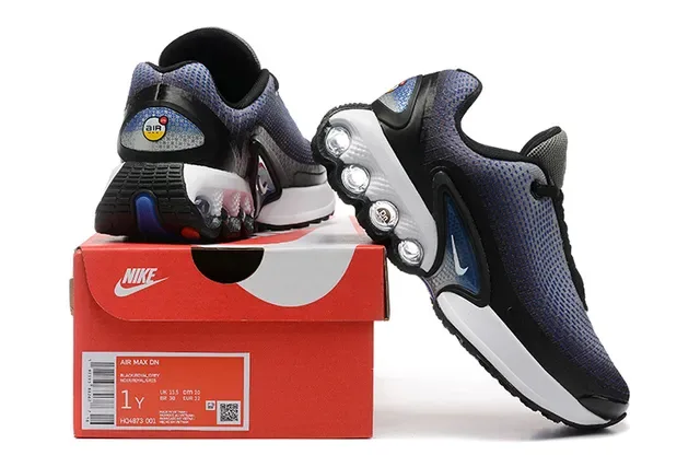 Nike Blue Black Gradient Mesh Upper Visible Spherical Cushioning Pods Sneakers 20