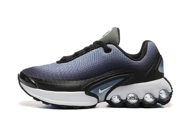 Nike Blue Black Gradient Mesh Upper Visible Spherical Cushioning Pods Sneakers 24