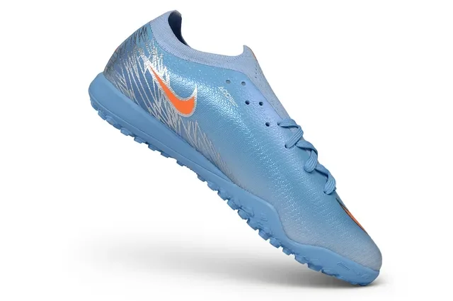 Nike Blue Orange Knit Upper Reflective Silver Graphics Turf Soccer Shoes 2